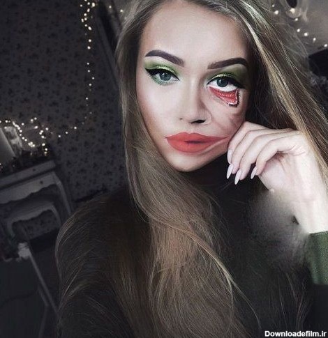 گریم های عجیب دختری زیبا برای معروف شدن در فضای مجازی+تصاویر