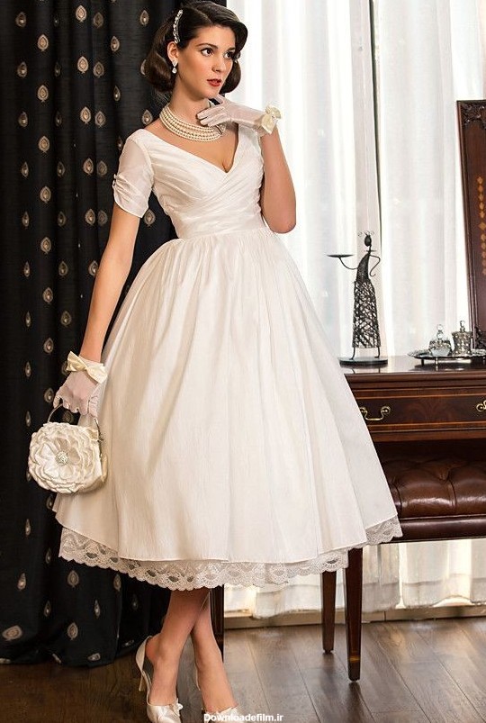 لباس عروس پفی کوتاه