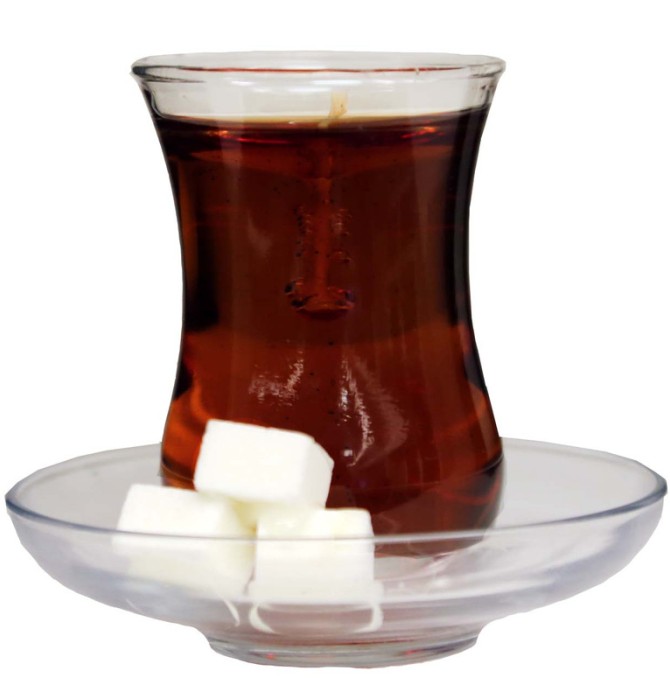 قیمت و خرید شمع طرح چای مدل کمر باریک
