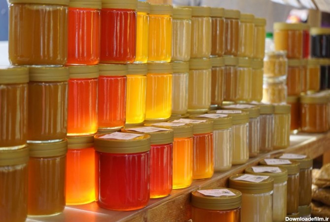ظروف شیشه ای بسته بندی زیبای عسل با نازل ترین قیمت