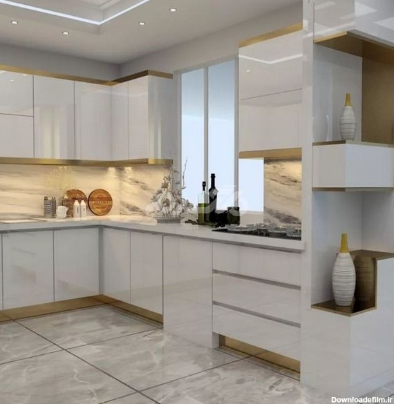 مدل کابینت آشپزخانه کوچک 2023؛ تصاویری از مدل کابینت ام دی ...