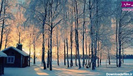 منظره برفی - برف - طبیعت برفی