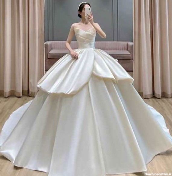 مدل لباس عروس پرنسسی و پفی زیبا و بسیار شیک - مگسن