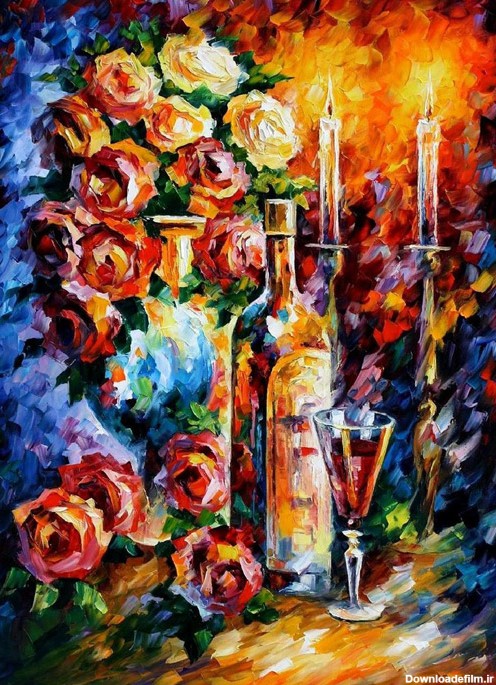 نقاشی گل رز