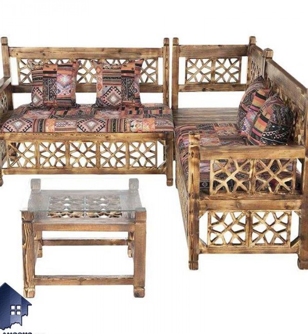 مبل ال سنتی Trk264 که به عنوان تخت و صندلی قهوه خانه ای و باغی در داخل منازل و ویلا ها و کافی شاپ و رستوران و سفره خانه های سنتی مورد استفاده قرار می‌گیرد.
