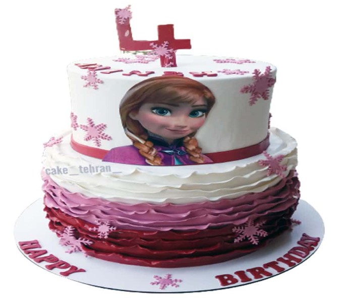 کیک دخترانه پرنسس - خرید کیک تولد در تهران - کیک تولد دخترانه ...