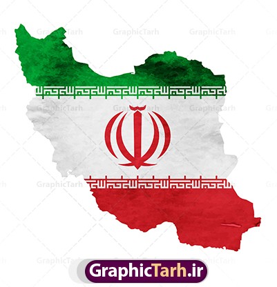 وکتور پرچم ایران در نقشه | گرافیک طرح | دانلود طرح وکتور لایه باز ...