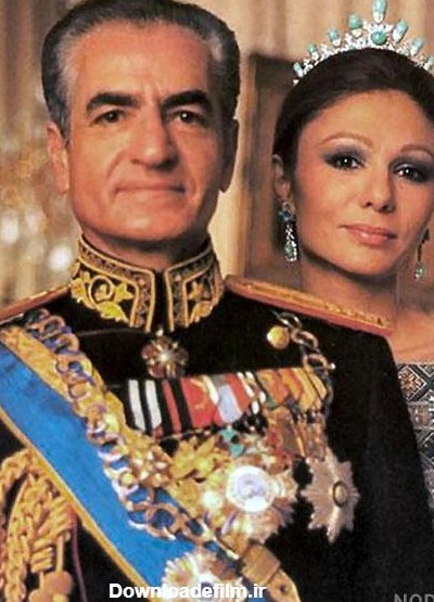 عکس محمدرضا شاه و زنش