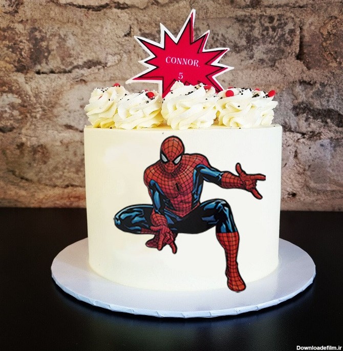 قیمت و خرید تاپر تزیین کیک به گز مدل مرد عنکبوتی مجموعه 2 عددی