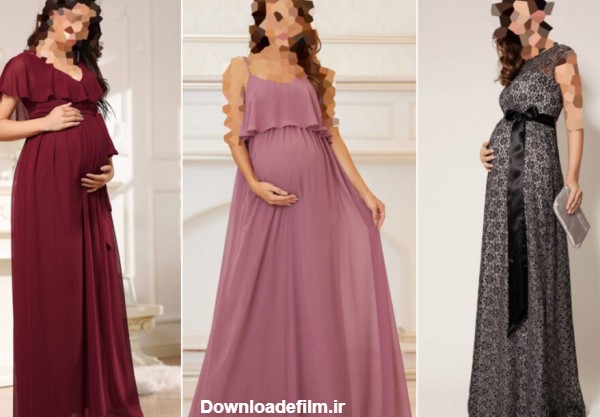 مدل لباس حاملگی مجلسی جدید ۱۴۰۲ در طرح های بسیار شیک و لاکچری - ماگرتا