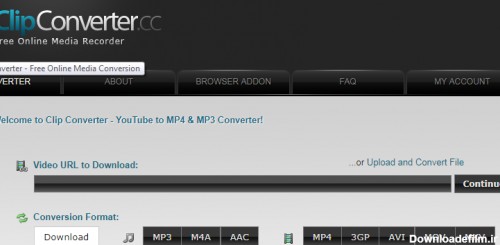 دانلود فیلم های یوتیوب از طریق وب سایت  clipconverter