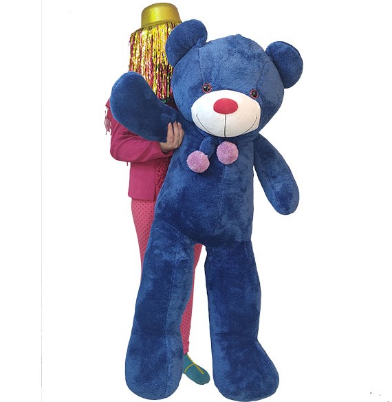 عروسک خرس بزرگ آبی خوشگل 130 سانتی - آرام تویز