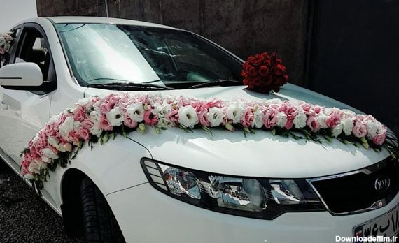 مدل ماشین عروس با گل آرایی بسیار شیک و مد روز