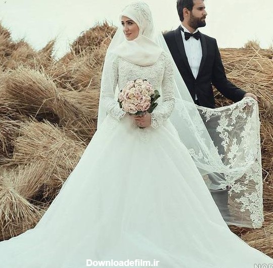 عکس های عروس و داماد با حجاب ۱۴۰۰ - عکس نودی