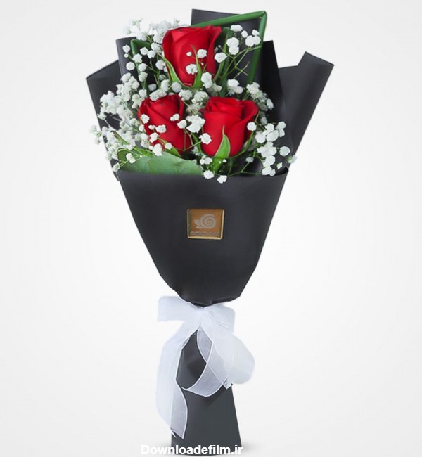 سفارش و خرید آنلاین دسته گل رز قرمز آدنا | گل فروشی آنلاین گل بازار