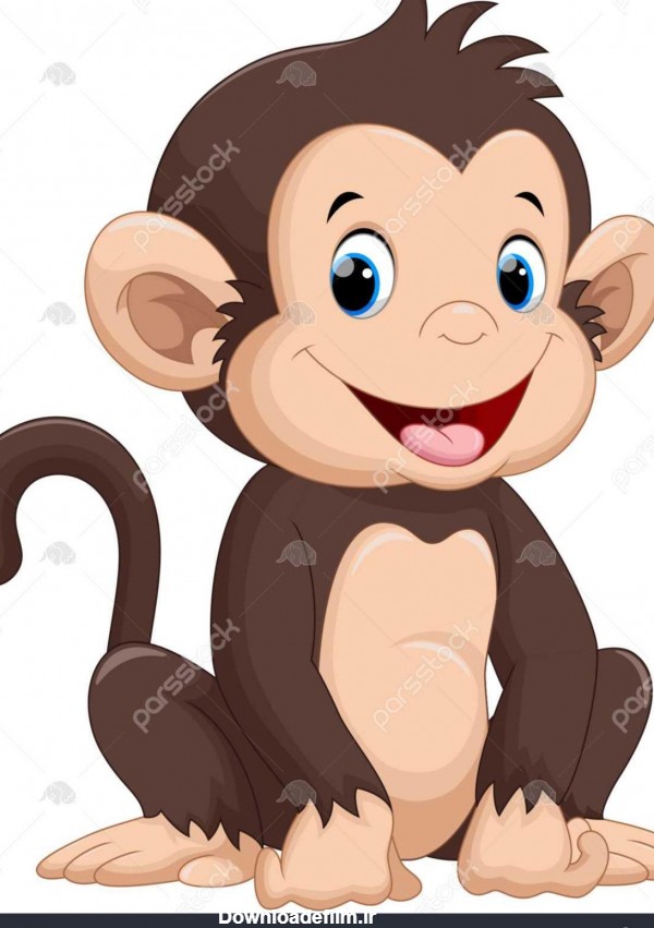 عکس کارتونی میمون