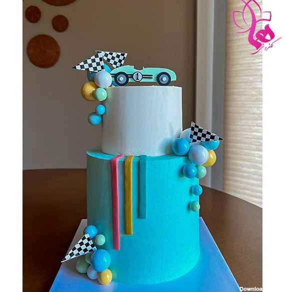 عکس کیک تولد ماشین (بچه گانه) | مدل کیک طرح ماشین