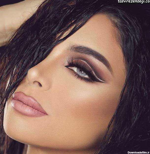 مدل آرایش خلیجی و آرایش چشم عربی غلیظ عروس • مجله تصویر زندگی