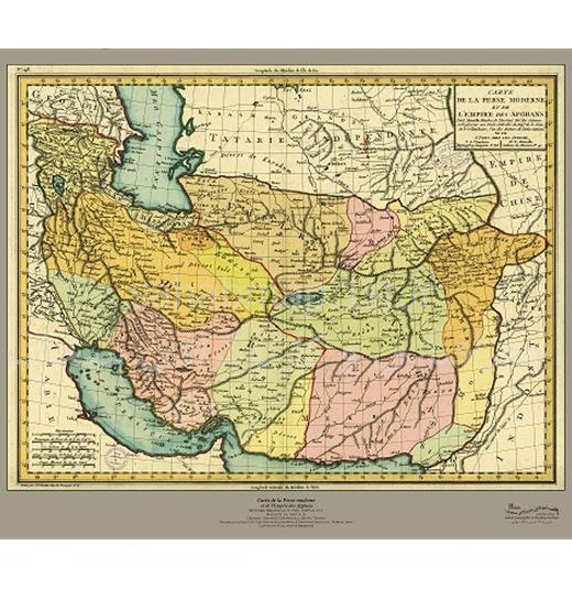 نقشه ایران قدیم – موسسه جغرافیایی و کارتوگرافی سحاب