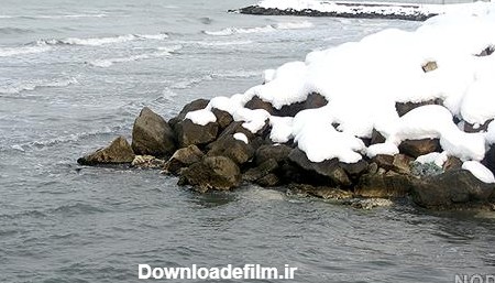 عکس دریا شمال در زمستان - عکس نودی
