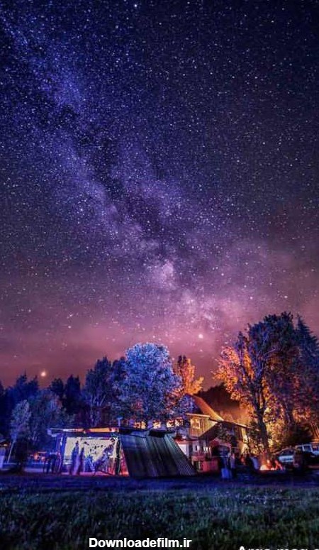 ۳۰ عکس زیبا از منظره شب های پر ستاره