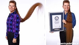 زنی که ۳۳ سال موهای خود را کوتاه نکرد، رکورد گینس را زد/ عکس