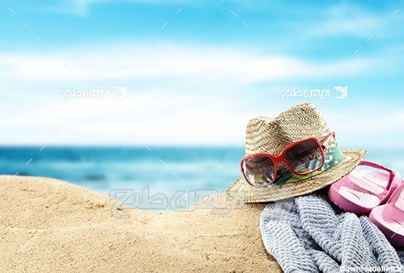 تصویر مسافرت و کلاه عینک و دریا