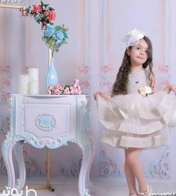 مدل لباس عروس نوزادی پرنسسی