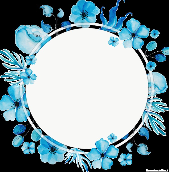 PNG حلقه گل آبی - فریم گل - تاج گل ❤ Blue Flower Crown PNG ...
