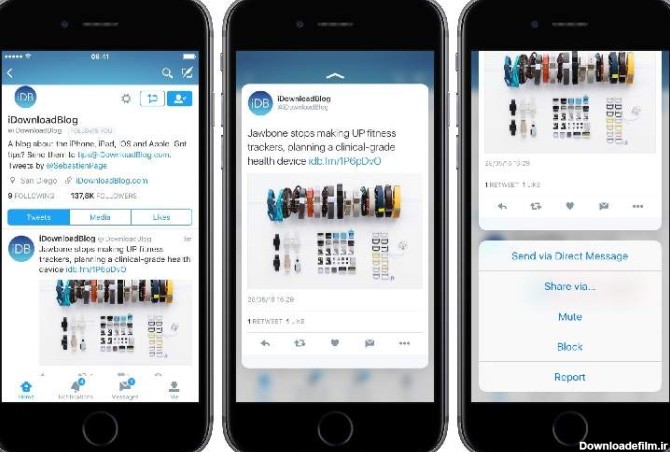 ايتنا - امکان ذخیره عکس‌‌های لایو iOS در توییتر