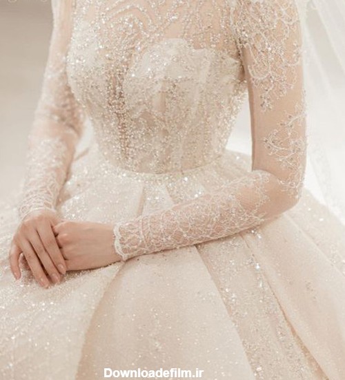 مدل لباس عروس پف دار ساده و جدید + لباس عروس پفی پرنسسی