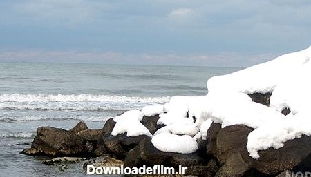 عکس دریا شمال در زمستان - عکس نودی