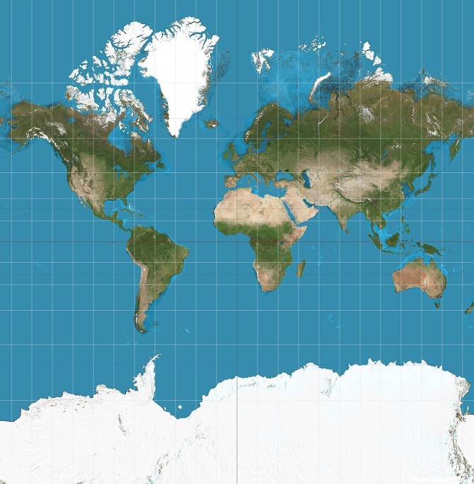 فرارو | نقشه جهان یک غلط بزرگ است؛ اندازه واقعی کشور‌ها را ...