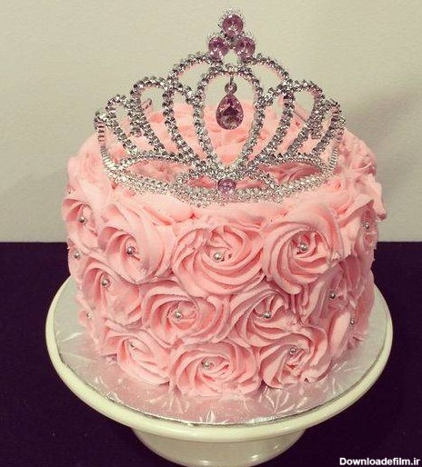 مدل کیک تولدهای تاج دار و دختر پسند + تصاویر
