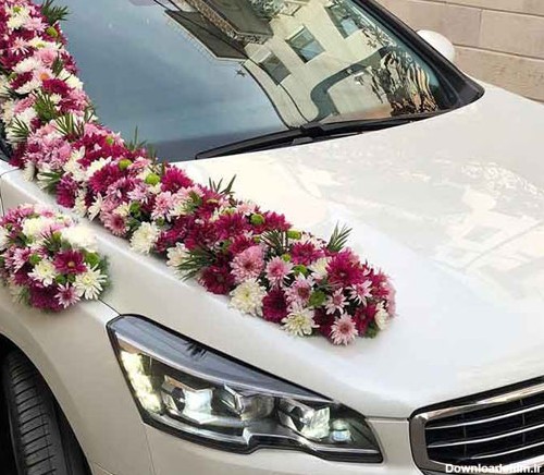 مدل ماشین عروس جدید با گل آرایی بسیار شیک و لاکچری - مگسن