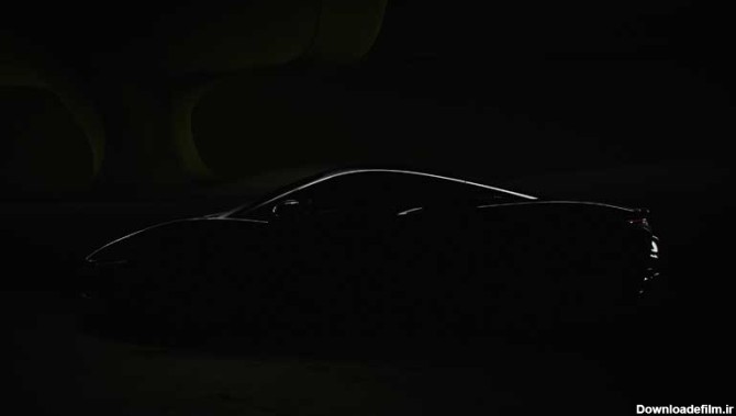 عکس باکیفیت ماشین مک لارن در تاریکی