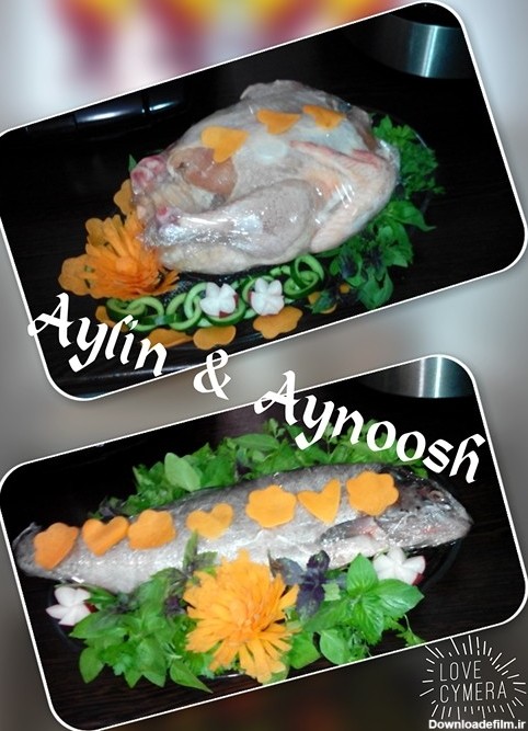 تزیین مرغ و ماهی واسه فریزر عروس | سرآشپز پاپیون