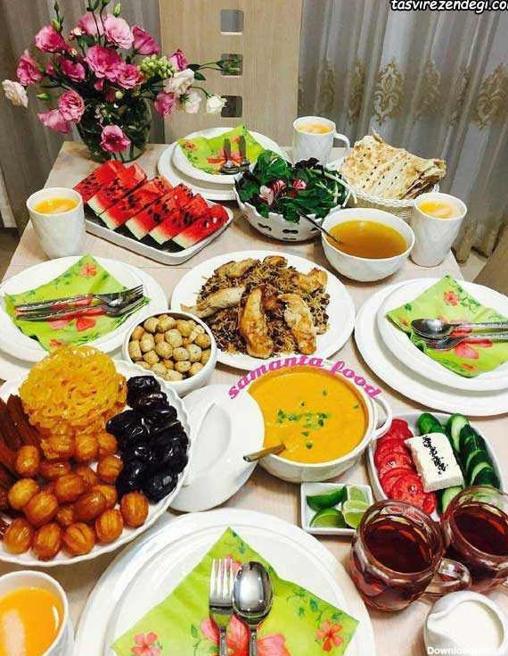 ایده های تزیین سفره افطار برای مهمان ماه رمضان • مجله تصویر ...