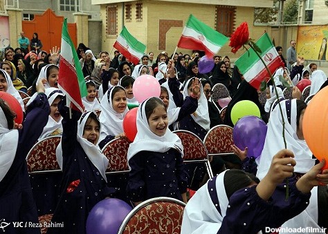 برگزاری روز اول مدرسه در دبستان دخترانه کرمانشاه + تصاویر
