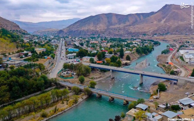نمای هوایی از یکی از شهرهای زیبای افغانستان - تابناک | TABNAK