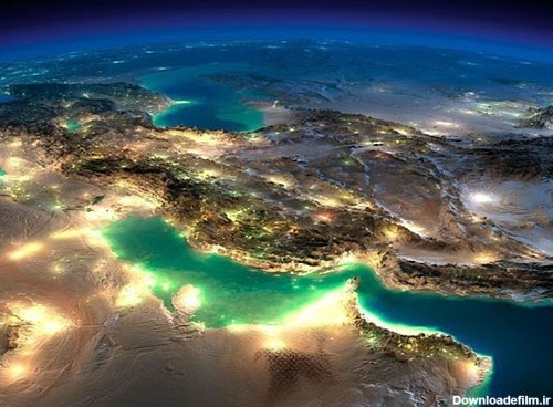 تصویر دیدنی خلیج فارس از فضا در شب | روزنو