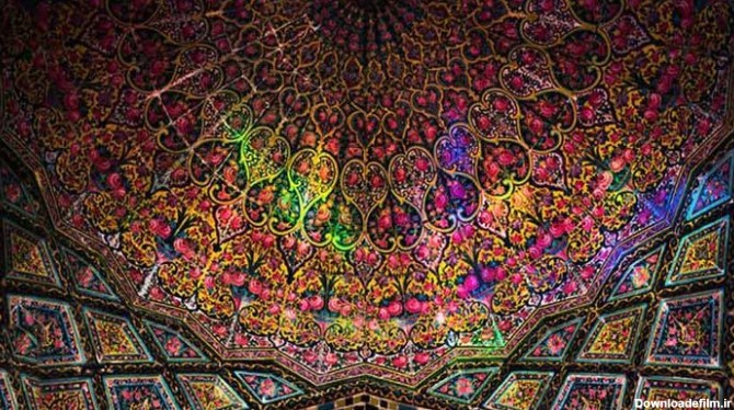 رنگ های ایرانی مسجد نصیرالملک شیراز