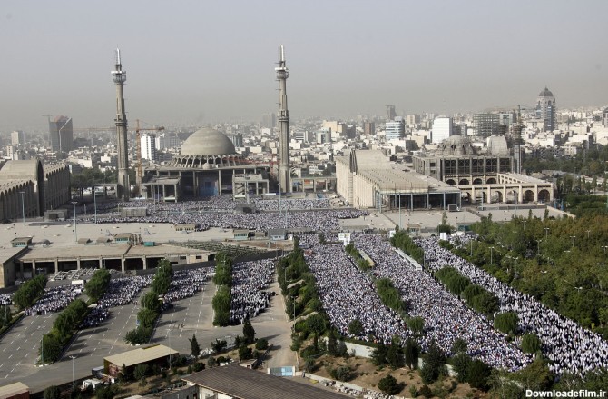 تصاویر هوایی نماز عید فطر در مصلای تهران - تابناک | TABNAK