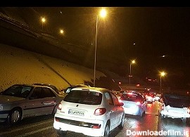 ترافیک پر حجم در جاده مشهد - تهران