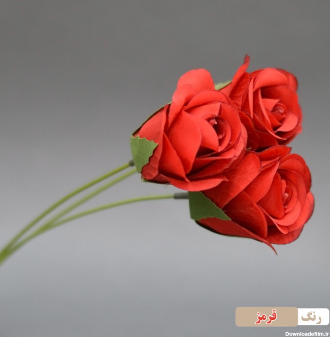 مجموعه عکس گل رز مصنوعی قرمز (جدید)
