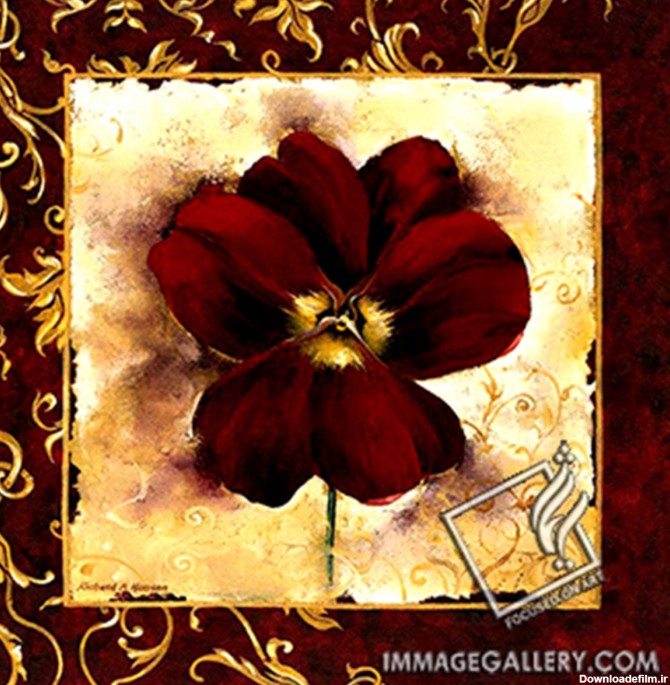گالری ایماژ: تابلو نقاشی گل بنفشه