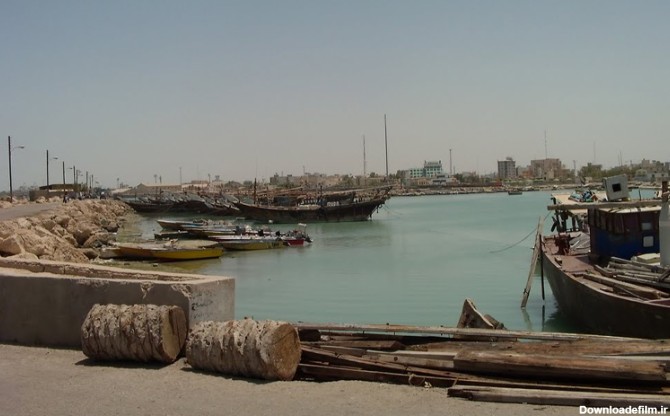 سواحل شهر ساحلی بوشهر در جنوب ایران