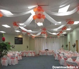دکوراسیون سقف تالار عروسی با بادکنک