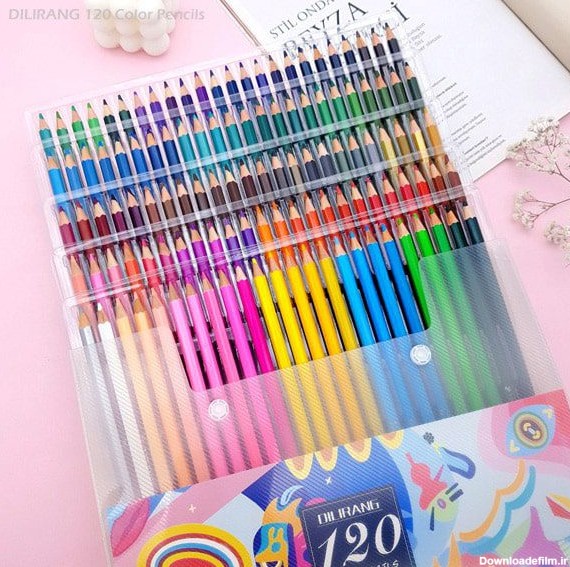 مداد رنگی 120 رنگ جعبه طلقی DILIRANG | مدادرنگی 120 رنگ |مدادرنگی ...