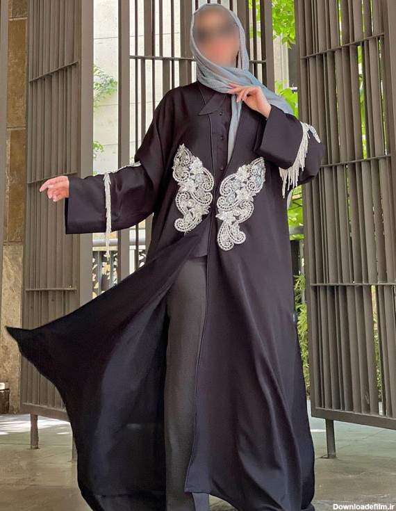 مدل مانتو عبایی ایرانی طرحدار